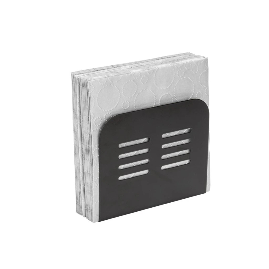 WENKO 55025100-Porta tovaglioli BLACK OUTDOOR KITCHEN 15x12,5 cm nero