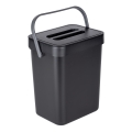 WENKO 55027100 - Cestino per rifiuti BLACK OUTDOOR KITCHEN 19x24 cm nero/grigio/trasparente