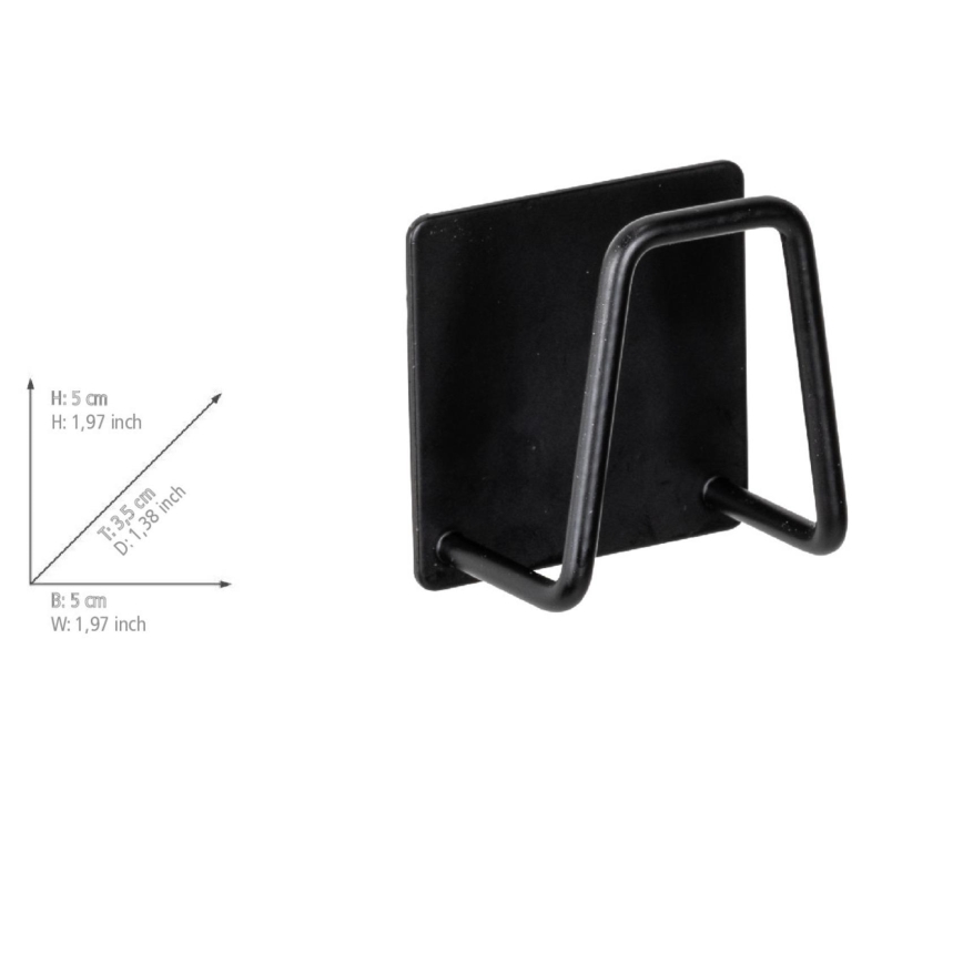 WENKO 55071100 - Supporto BLACK OUTDOOR KITCHEN 5x5 cm acciaio inox/nero
