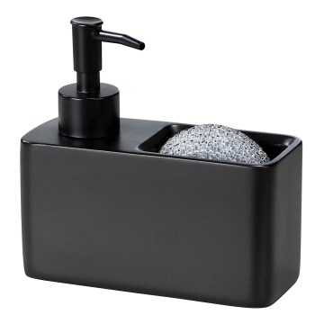 WENKO 55076100 - Dosatore di sapone BLACK OUTDOOR KITCHEN 14,5x14,3 cm nero