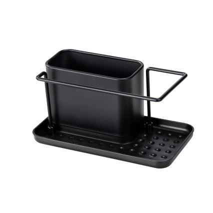 WENKO 55078100 - Organizer BLACK OUTDOOR KITCHEN 21x12 cm acciaio inox/nero