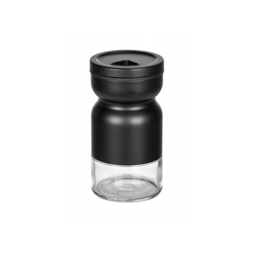 WENKO 55081100 - Set per spezie BLACK OUTDOOR KITCHEN 12x14,5 cm trasparente/nero
