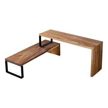 WENKO 55097100-Mensola BLACK OUTDOOR KITCHEN 36x16 cm marrone/nero