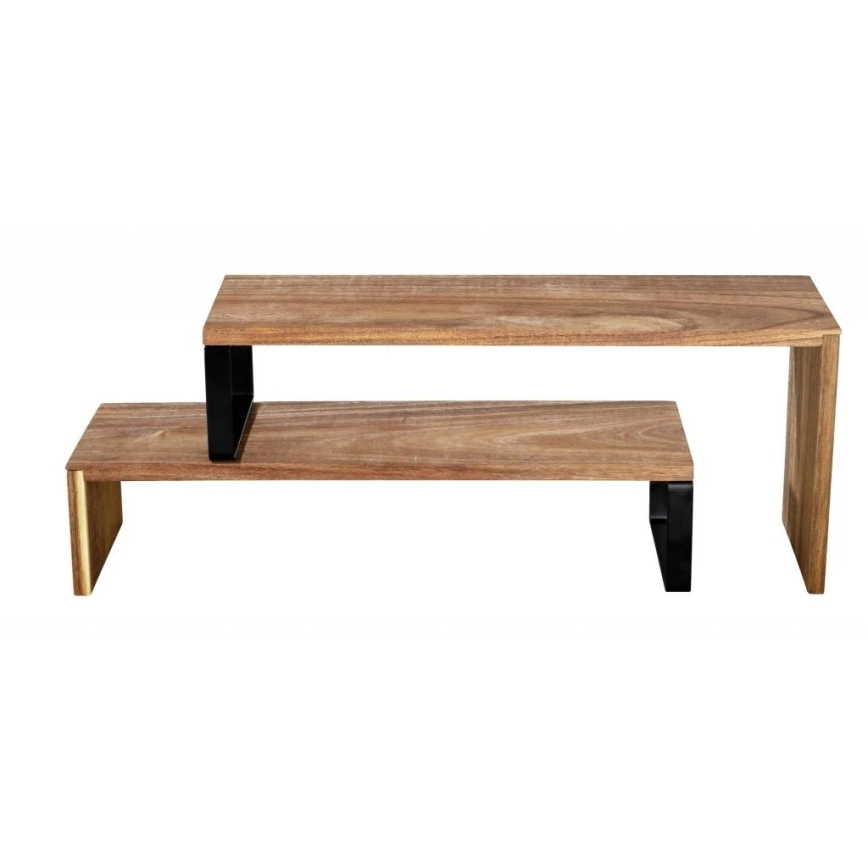 WENKO 55097100-Mensola BLACK OUTDOOR KITCHEN 36x16 cm marrone/nero