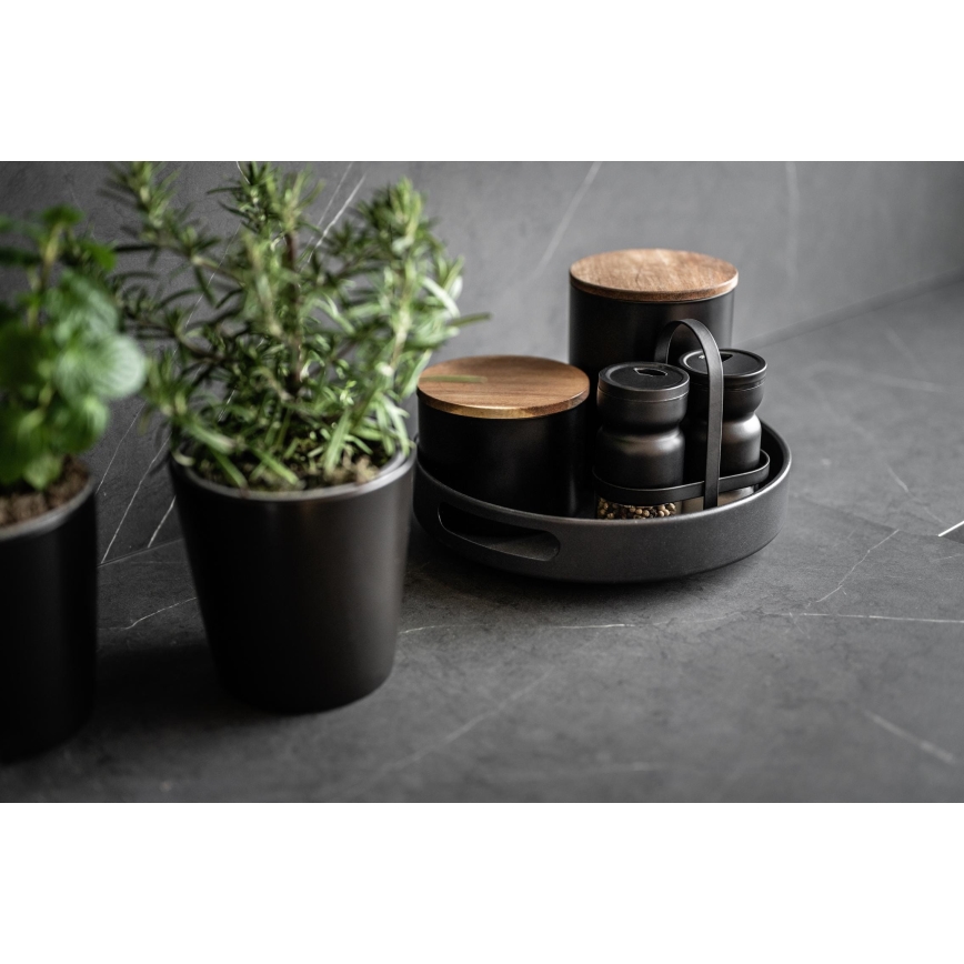 WENKO 55098100 - Vassoio BLACK OUTDOOR KITCHEN 26x6 cm nero