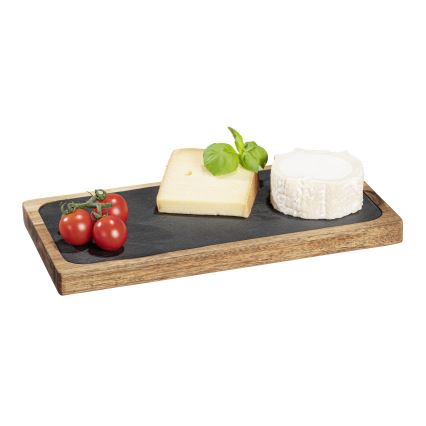 WENKO 55103100 - Tagliere BLACK OUTDOOR KITCHEN 30x15 cm marrone/grigio
