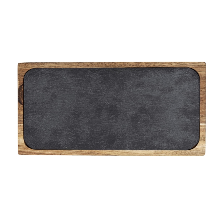 WENKO 55103100 - Tagliere BLACK OUTDOOR KITCHEN 30x15 cm marrone/grigio