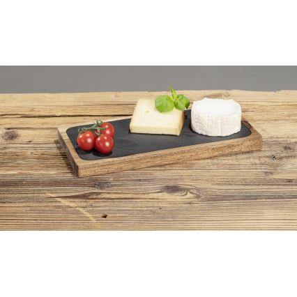 WENKO 55103100 - Tagliere BLACK OUTDOOR KITCHEN 30x15 cm marrone/grigio