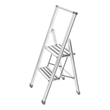WENKO 601015100 - Scaletta ALU-DESIGN 44x101 cm bianco/grigio