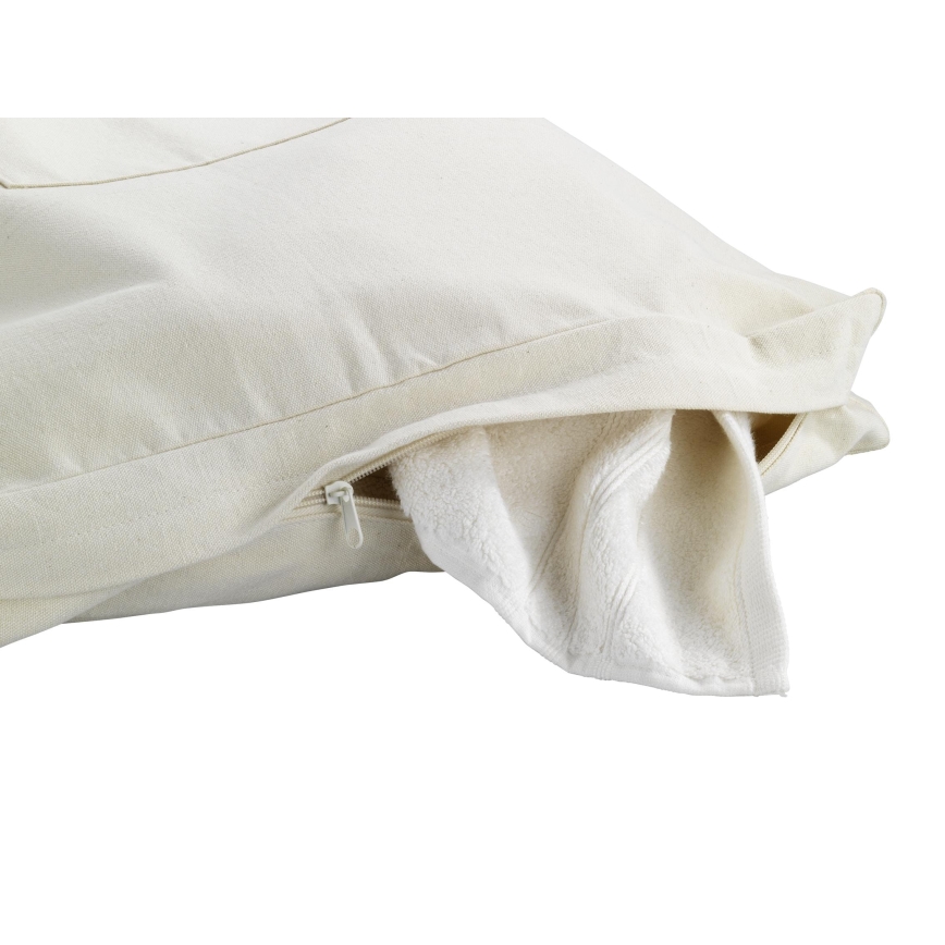 WENKO 62107100 - Cesto porta biancheria CANGURO 52x81 cm beige/argento