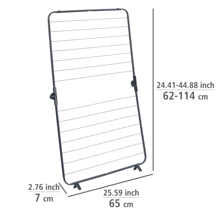 WENKO 63003100 - Stendibiancheria CHAMPION 65x114 cm nero