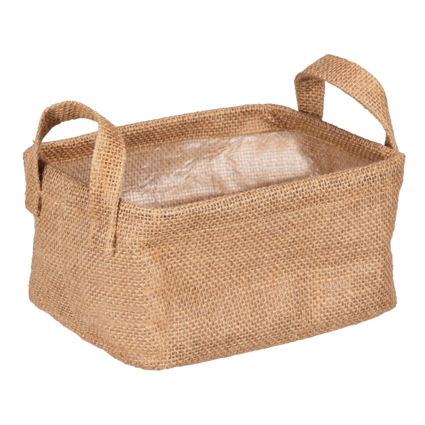 WENKO 64470100 - Cestino JUNA 20x15 cm marrone