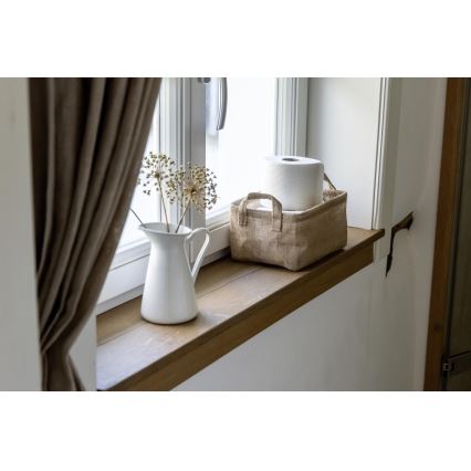 WENKO 64470100 - Cestino JUNA 20x15 cm marrone