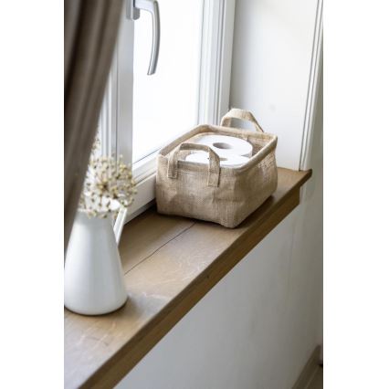 WENKO 64470100 - Cestino JUNA 20x15 cm marrone