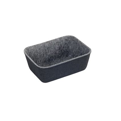 WENKO 64502100 - Organizzatore per cassetti FELT 28,5x20 cm grigio