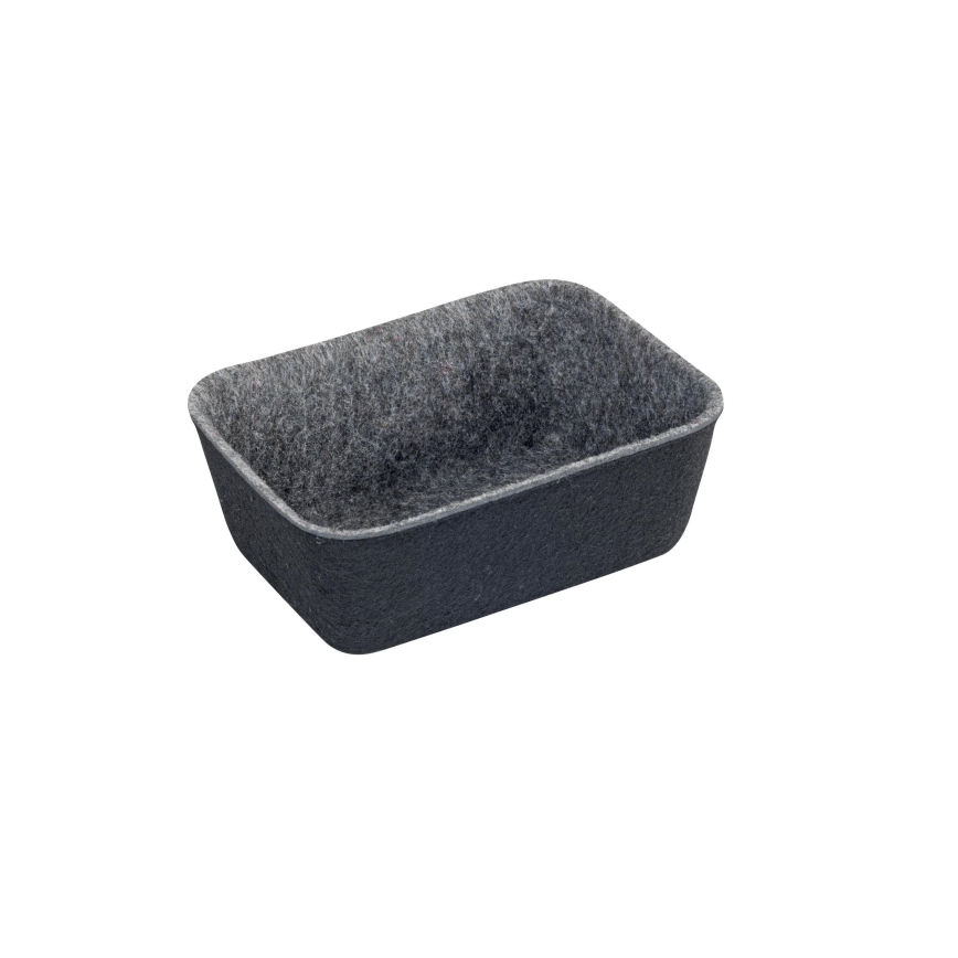 WENKO 64502100 - Organizzatore per cassetti FELT 28,5x20 cm grigio
