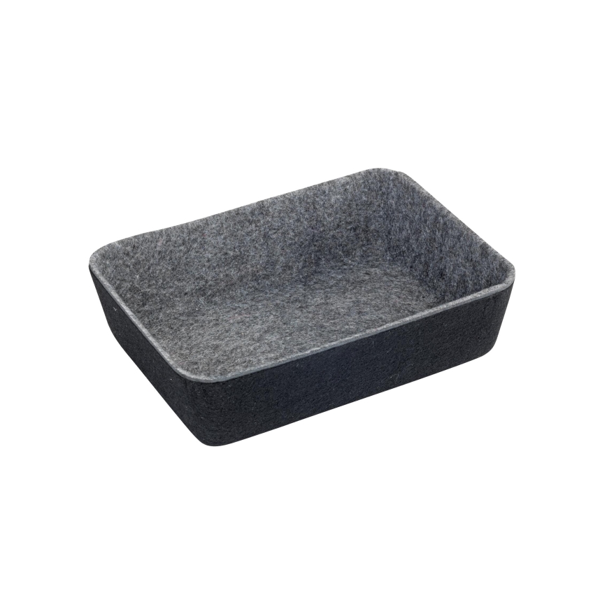 WENKO 64502100 - Organizzatore per cassetti FELT 28,5x20 cm grigio