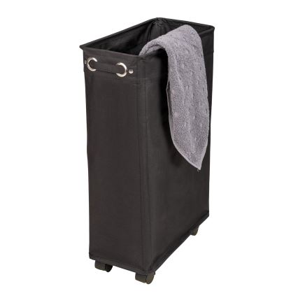 WENKO 69737800 - Cesto per il bucato CORNO 18,5x60 cm nero