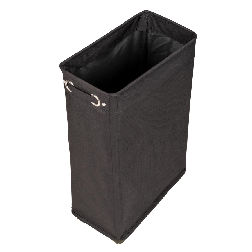 WENKO 69737800 - Cesto per il bucato CORNO 18,5x60 cm nero