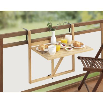WENKO 69806800 - Tavolo WAIKIKI 64x65 cm bianco/marrone