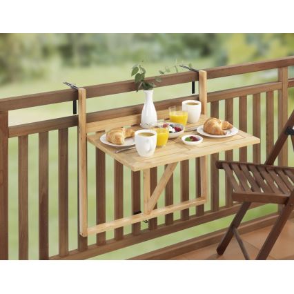 WENKO 69806800 - Tavolo WAIKIKI 64x65 cm bianco/marrone