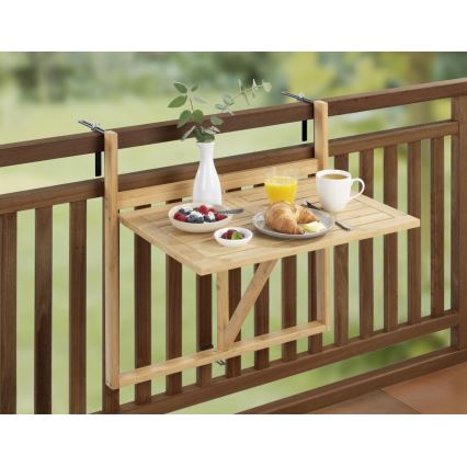 WENKO 69806800 - Tavolo WAIKIKI 64x65 cm bianco/marrone