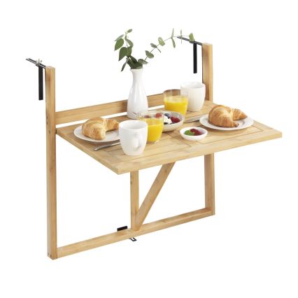 WENKO 69806800 - Tavolo WAIKIKI 64x65 cm bianco/marrone