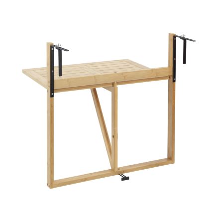 WENKO 69806800 - Tavolo WAIKIKI 64x65 cm bianco/marrone