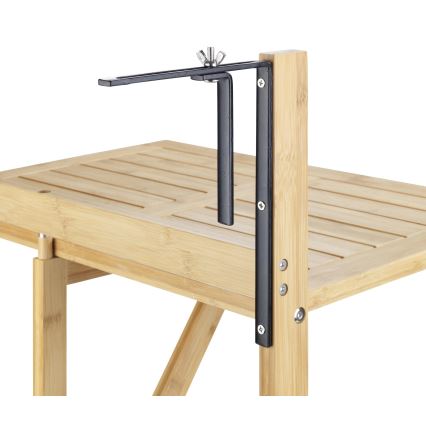 WENKO 69806800 - Tavolo WAIKIKI 64x65 cm bianco/marrone