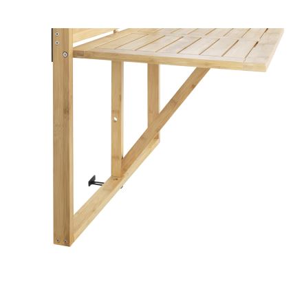WENKO 69806800 - Tavolo WAIKIKI 64x65 cm bianco/marrone