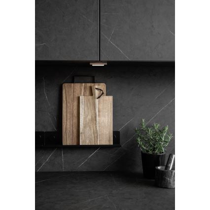 WENKO 71146800 - Barattoli per spezie JET 40x7,5 cm nero