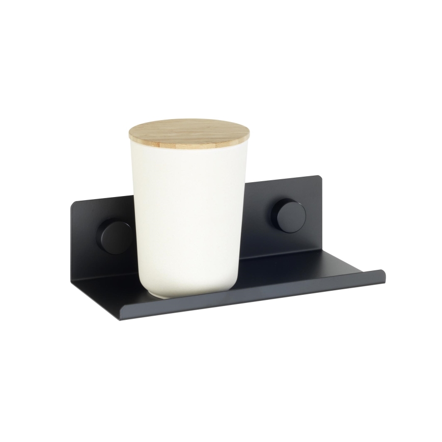 WENKO 71147800 - Mensola JET 25x7,5 cm nera