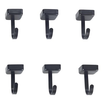 WENKO 71149800 - Ganci JET 2,2x3,9 cm nero/argento