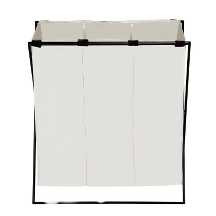 WENKO 71298800 - Cesto portabiancheria TRIO 69x76 cm crema/nero