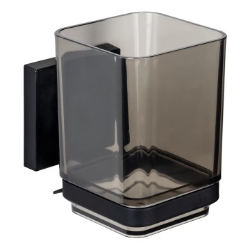 WENKO 71443800 - Bicchiere VACUUM-LOC QUADRO ED 7,5x10 cm nero