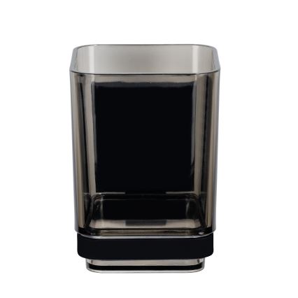 WENKO 71443800 - Bicchiere VACUUM-LOC QUADRO ED 7,5x10 cm nero