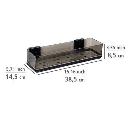 WENKO 71446800 - Mensola VACUUM-LOC QUADRO ED 38,5x14,5 cm nera