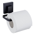 WENKO 71447800 - Porta rotolo per carta igienica VACUUM-LOC QUADRO ED 14x11 cm nero