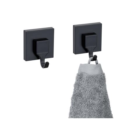 WENKO 71448800 - Gancio VACUUM-LOC QUADRO ED 6x7 cm nero