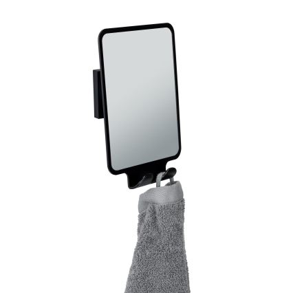 WENKO 71449800 - Specchio VACUUM-LOC QUADRO ED 14x19,5 cm nero