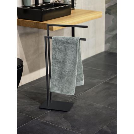 WENKO 71555800 - Porta asciugamani RECCO 48x80,5 cm nero