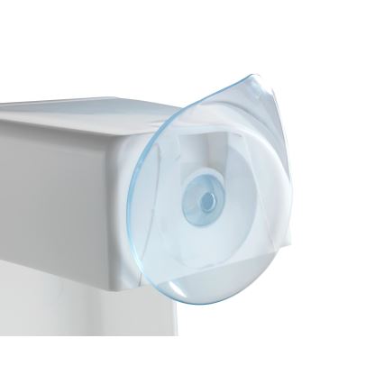 WENKO 73361100 - Sgabello da vasca SECURA 40 x 31 cm, bianco/trasparente