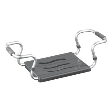 WENKO 73392500-Sedile Sicurezza in bagno 26x18 cm argento/antracite