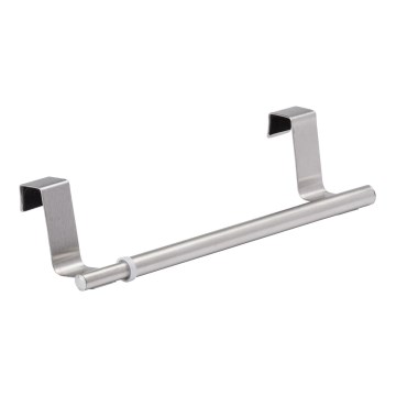 WENKO 79173100 - Porta asciugamani TELESCOPE 7x6 cm in acciaio inox/argento/nero