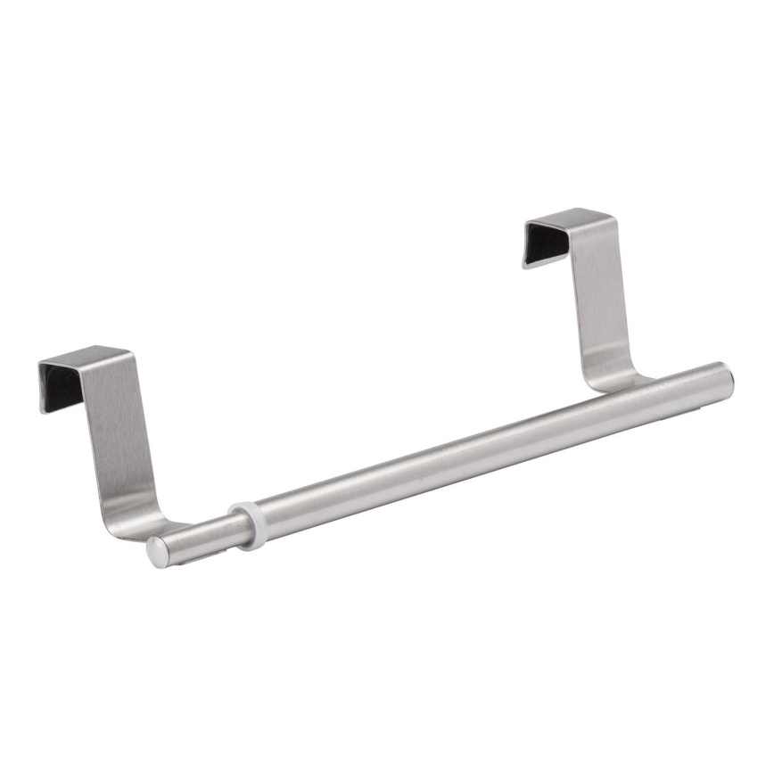 WENKO 79173100 - Porta asciugamani TELESCOPE 7x6 cm in acciaio inox/argento/nero