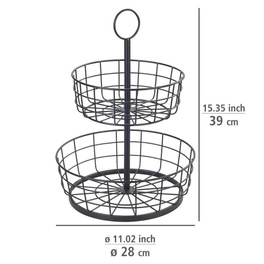 WENKO 88740800 - Cestino LOFT 28x39 cm nero