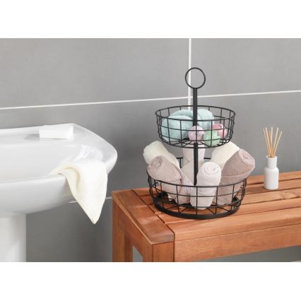 WENKO 88740800 - Cestino LOFT 28x39 cm nero