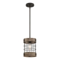 Westinghouse 61180 - Lampadario a sospensione con filo LANGSTON 1xE27/60W/230V pino