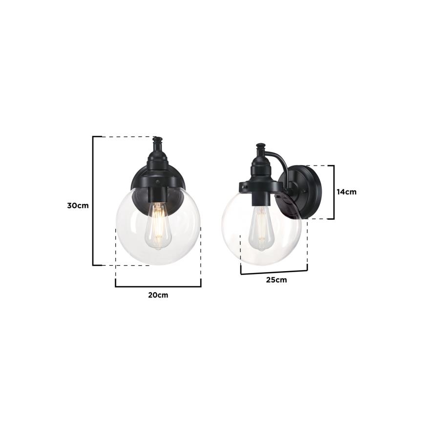 Westinghouse 61239 - Applique da esterno EDDYSTONE 1xE27/60W/230V IP44