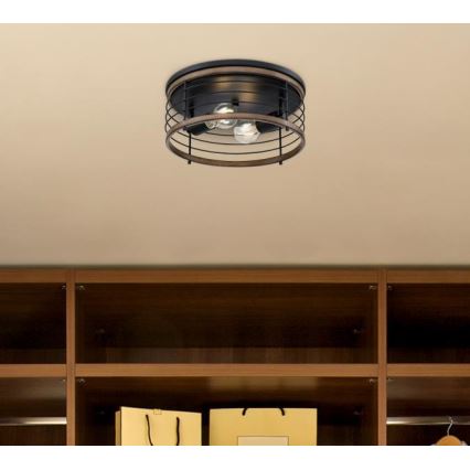 Westinghouse 61250 - Plafoniera ACKTON 2xE27/60W/230V barnwood